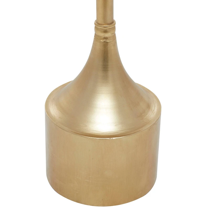 25" Gold Iron Contemporary Accent Table