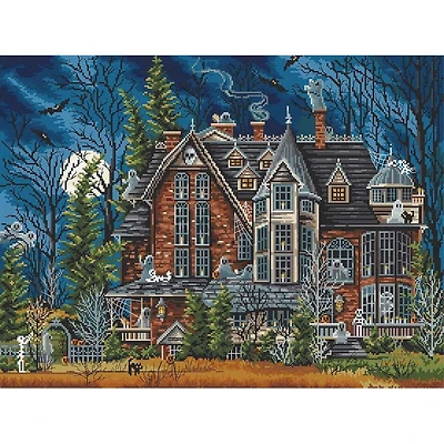Letistitch Decorating the Haunted House Counted Cross Stitch Kit
