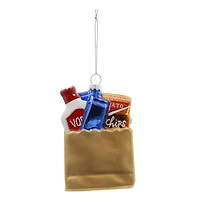 4" Shopping Bag Glass Ornament by Ashland®