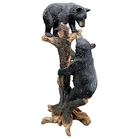 Design Toscano 36.5" Climbing Cubs Black Bear Statue