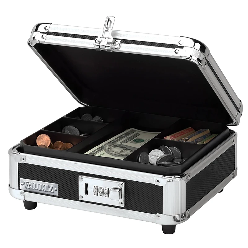 Vaultz Black Cash Box