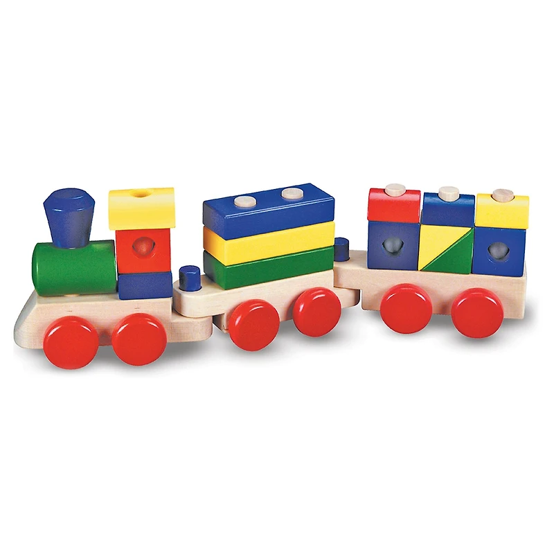 Wood Block Stacking Train