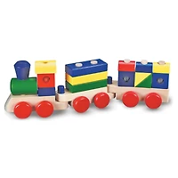 Wood Block Stacking Train