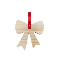 4" Bow DIY Pinewood Ornament by Make Market®
