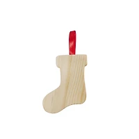 5" Stocking DIY Pinewood Ornament by Make Market®