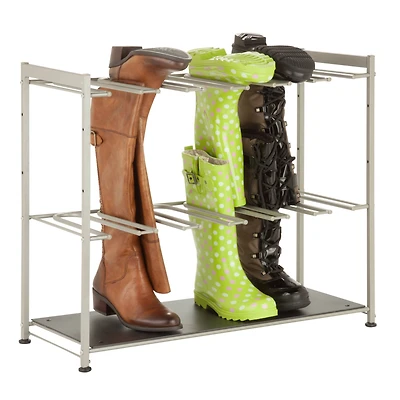 Honey Can Do Silver Hanging Boot Storage and Drying Rack