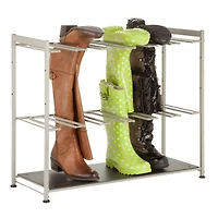 Honey Can Do Silver Hanging Boot Storage and Drying Rack