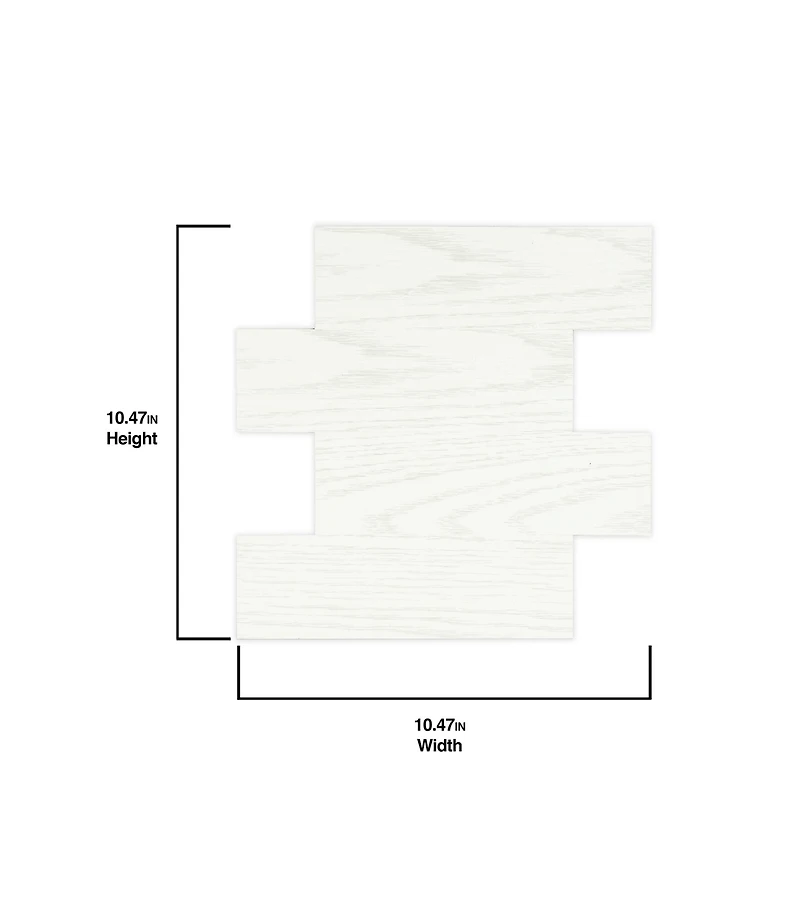 WallPops Faux Wood Whitewash Peel & Stick Wall Tiles