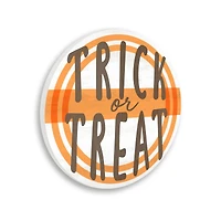 Stupell Industries Orange Trick Or Treat Phrase Wall Plaque Art