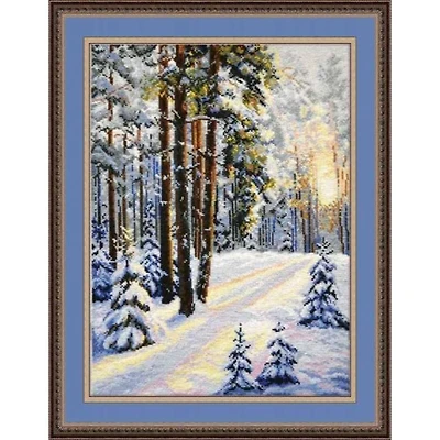 Oven A Winter Road Cross Stitch Kit