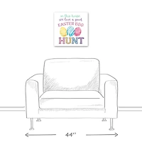 We Love a Good Easter Egg Hunt 16" x 16" Canvas Wall Art