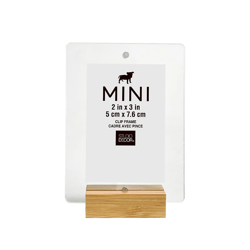 Mini Natural Bamboo & Acrylic Frame by Studio Décor®