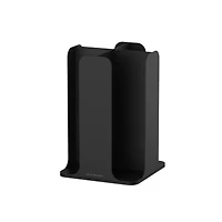 Mind Reader Black 15-Compartment Cup and Lid Organizer and Breakroom and Coffee Condiment Organizer