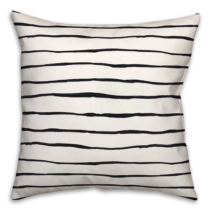 Painted Stripes 18" x 18" Throw Pillow
