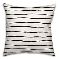 Painted Stripes 18" x 18" Throw Pillow