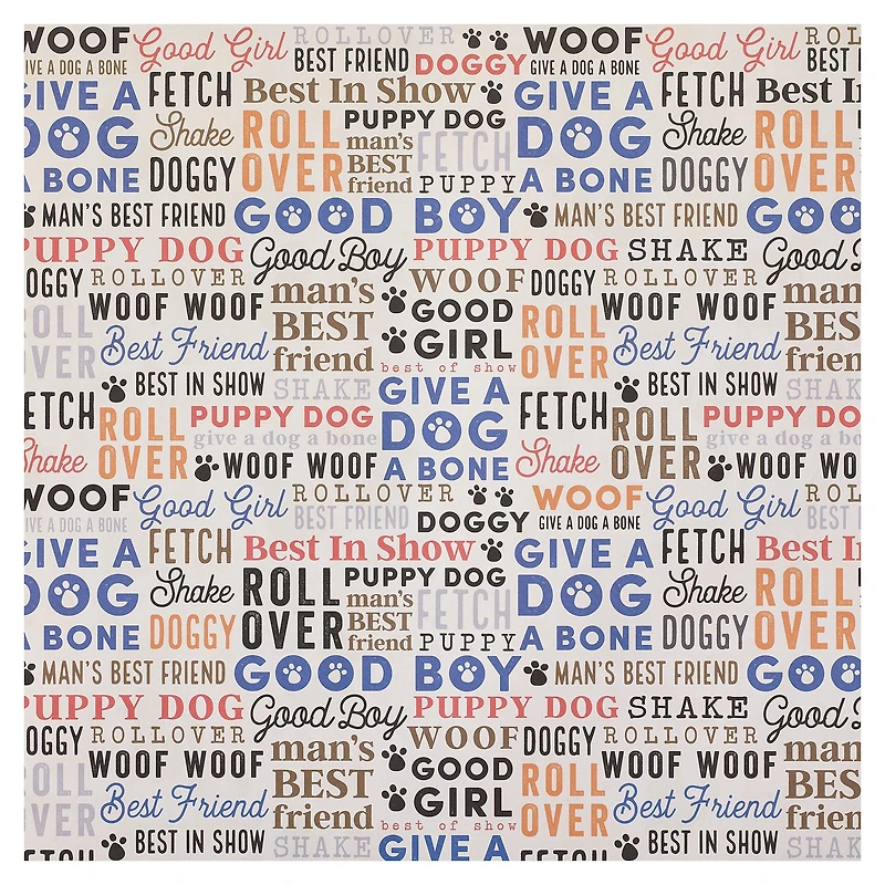 Dog Double-Sided Cardstock Paper by Recollections™, 12" x 12"