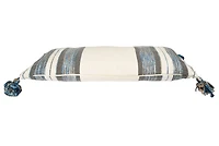 Hello Honey® Blue, Gray & Cream Striped Lumbar Pillow with Tassels