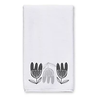 Mid Mod Gray Florals 16" x 25" Tea Towel Set of 2