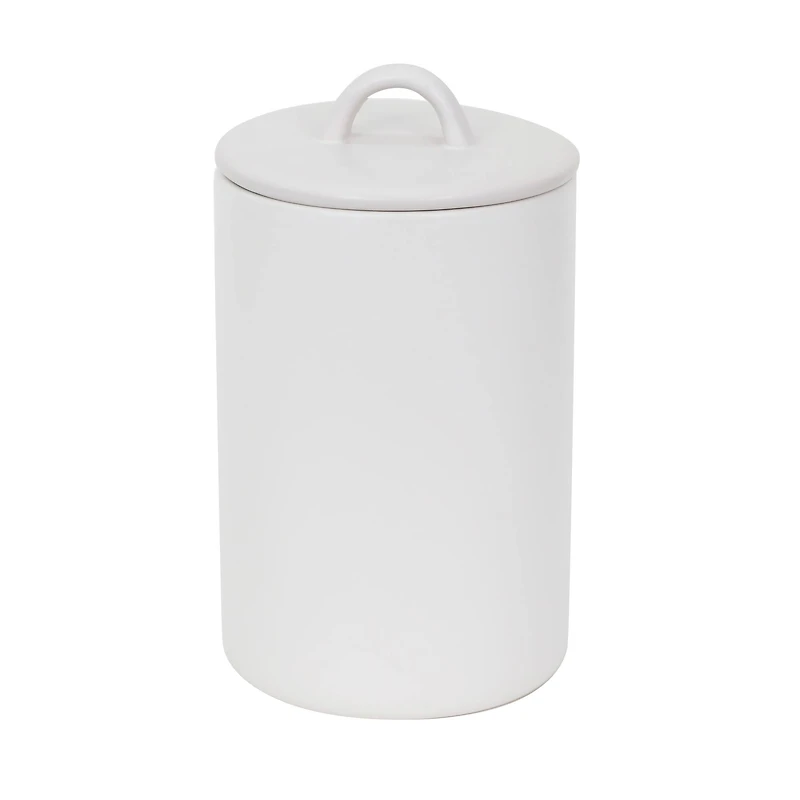 8.5" White Stoneware Canister by Ashland®