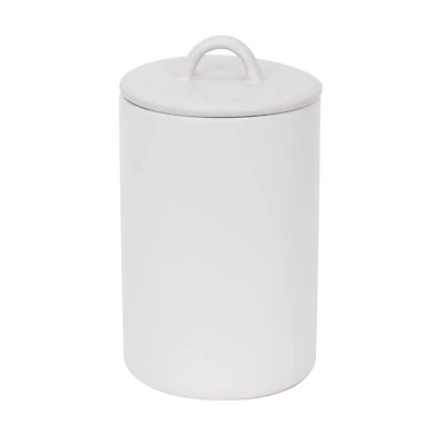 8.5" White Stoneware Canister by Ashland®