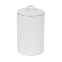 8.5" White Stoneware Canister by Ashland®