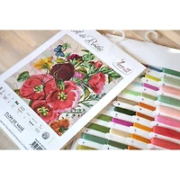 Luca-s Summer Flowers Counted Cross Stitch Kit