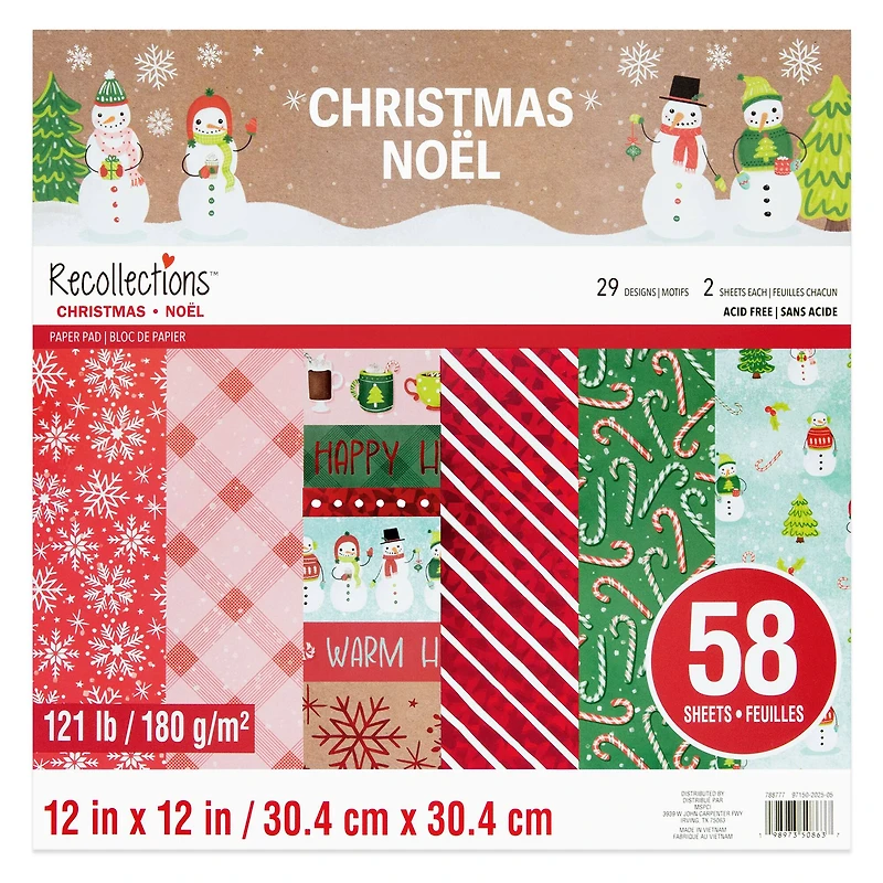 12" x 12" Christmas Paper Pad by Recollections™