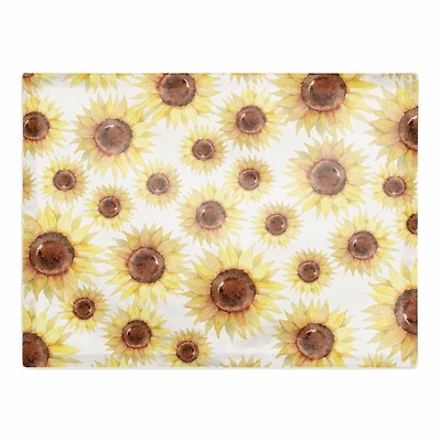 Sunflower Pattern 18" x 14" Cotton Twill Placemat