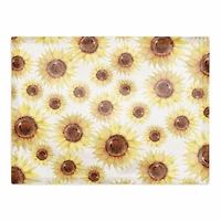 Sunflower Pattern 18" x 14" Cotton Twill Placemat