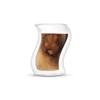 JoyJolt® 8oz. Pivot Double Wall Coffee Glasses, 4ct.