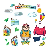 Carson Dellosa Education™ One World Dress Me for the Weather Sloth Bulletin Board Set