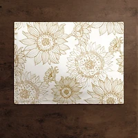 Large Sunflower Head Cotton Twill Placemat