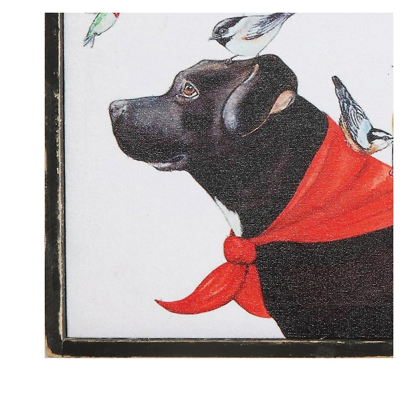 Hello Honey® 11" Birds & Dog Framed Wall Décor