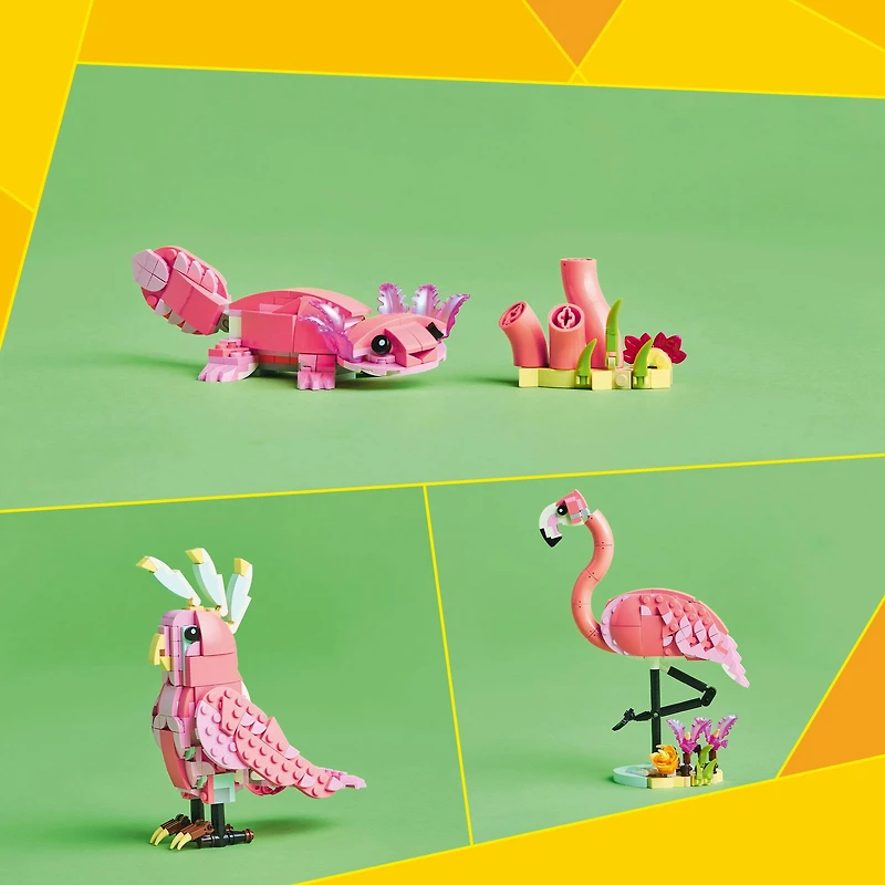 LEGO® Creator 3in1 Wild Animals: Pink Flamingo Animal Toy Playset 31170