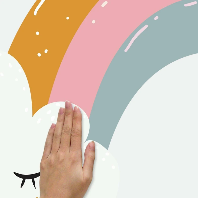 RoomMates Rainbow & Hearts Peel & Stick Giant Wall Decals