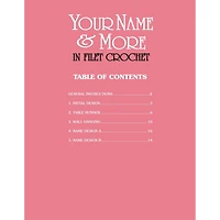 Leisure Arts® Your Name & More in Filet Crochet Book