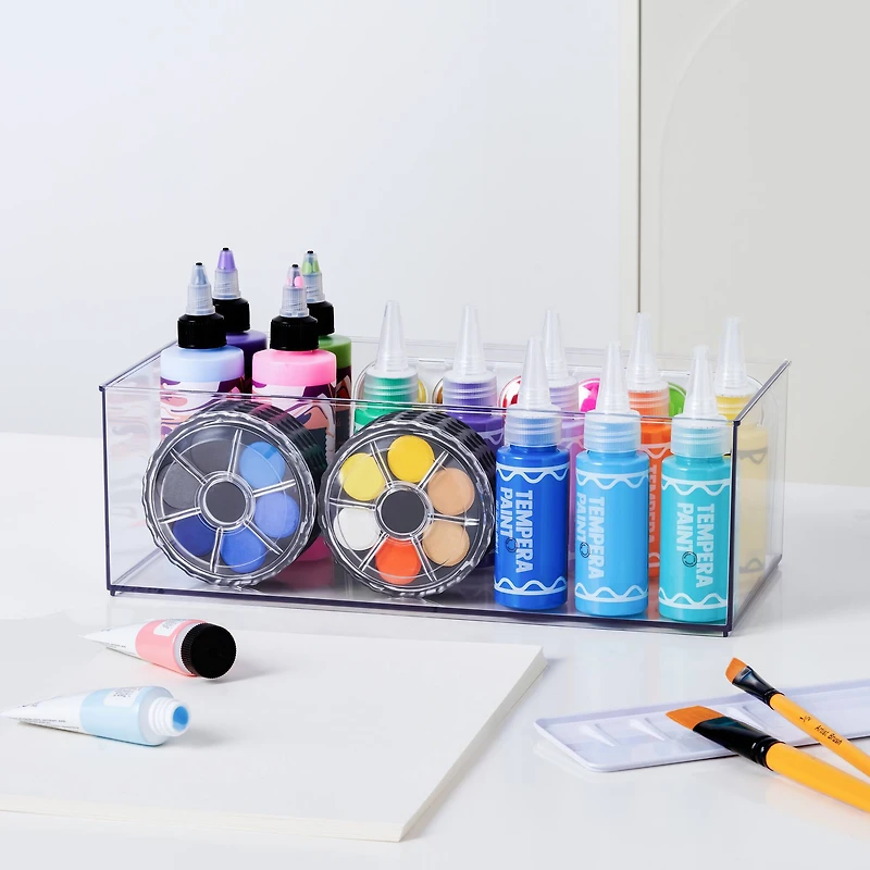 12" x 6" Clear Stacking Storage Bin by Simply Tidy™