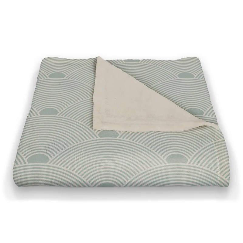 Tranquil Arch Coral Fleece Blanket