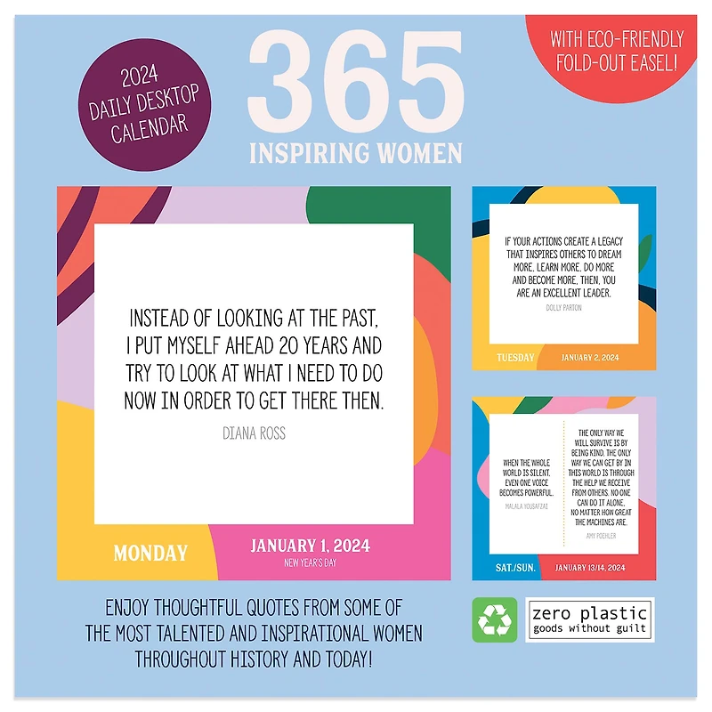 TF Publishing 2024 365 Inspiring Women Daily Desktop Calendar