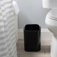 Bath Bliss Black Acrylic 8L Waste Bin