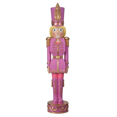Haute Decor 48" Purple & Gold Decorative Christmas Nutcracker