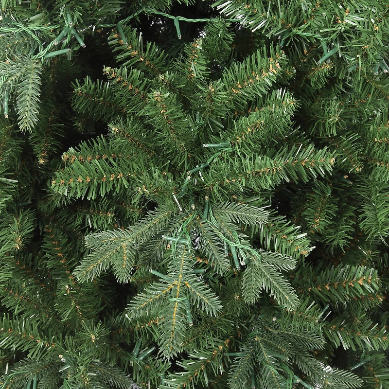 7.5ft. Pre-Lit Queensbury Fir Artificial Christmas Tree, Color Changing Cluster LED Lights