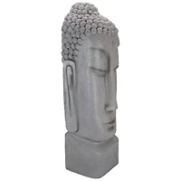 23.25" Large Buddha Head Outdoor Garden Statue