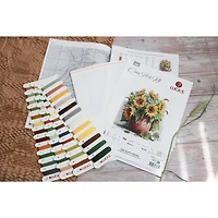 Luca-S The Sunflowers Counted Cross Stitch Kit