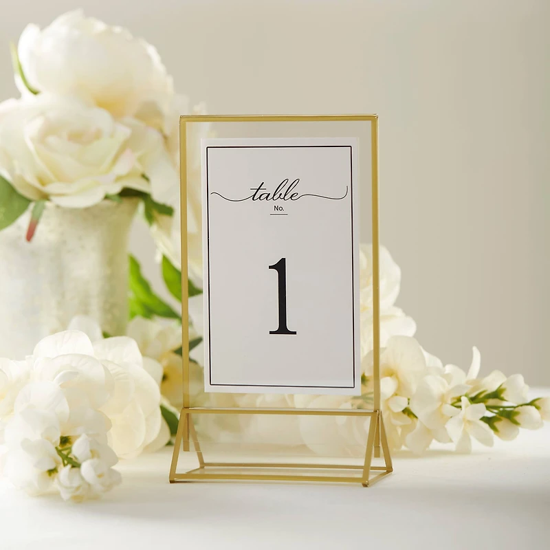 4" x 6" Gold Acrylic Sign Holders, 6ct. by Celebrate It™