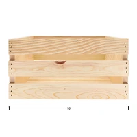 Good Wood by Leisure Arts® 3-Piece Nested Wood Crate Set