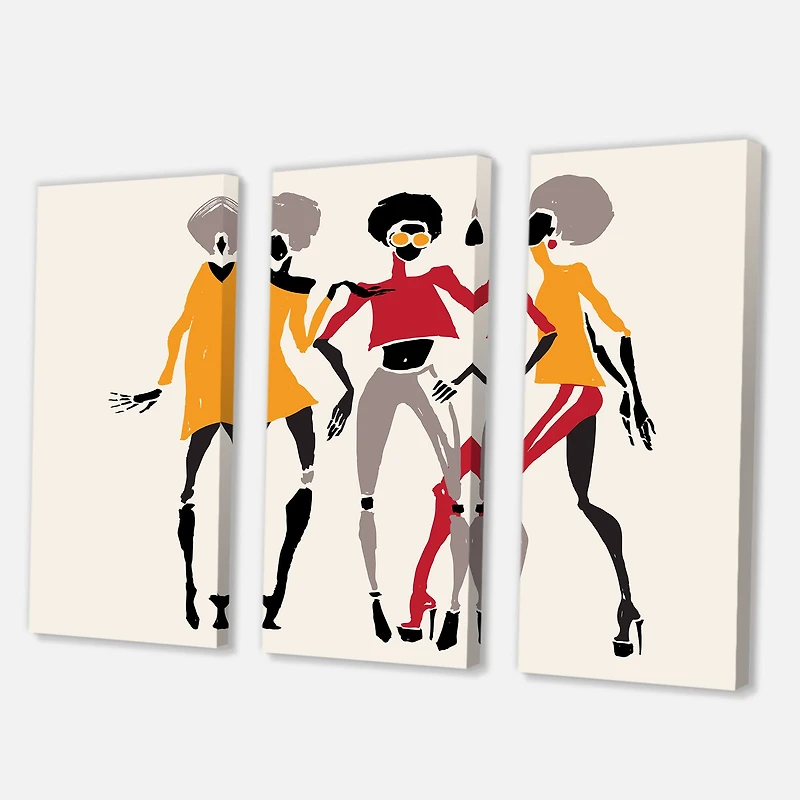 Designart - African American Women Silhouettes II