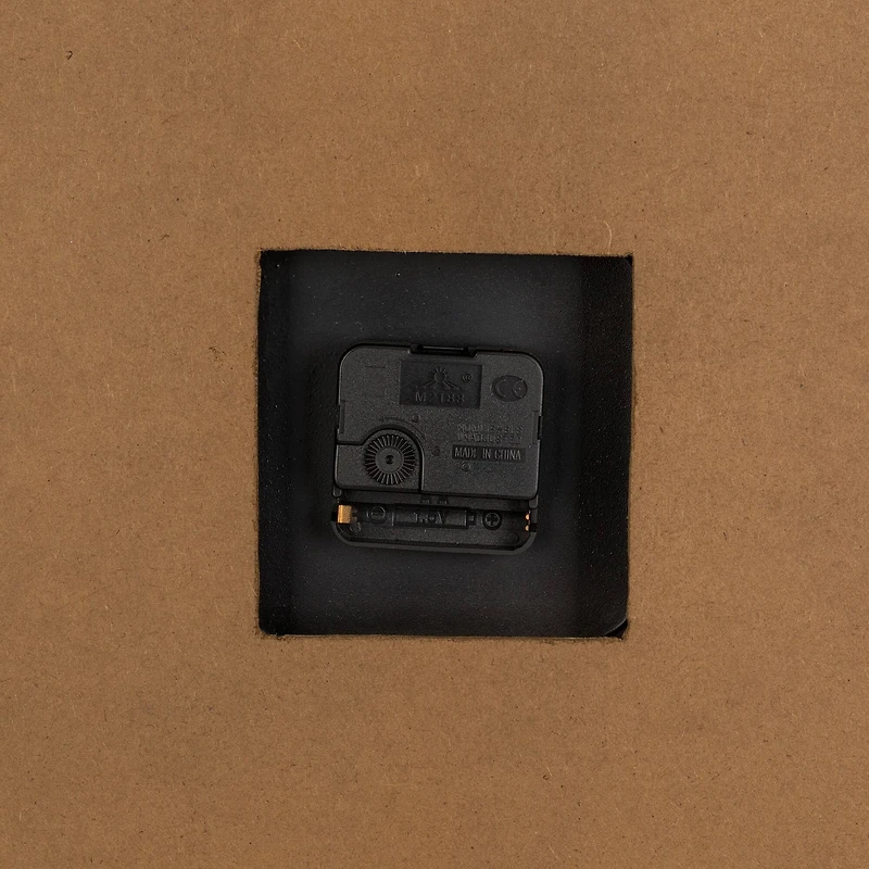 Glitzhome® 31.5" Oversized Farmhouse Wooden & Metal Rectangle Wall Clock