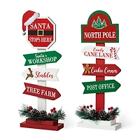 Glitzhome® 16.5" Christmas Sign Table Décor Set
