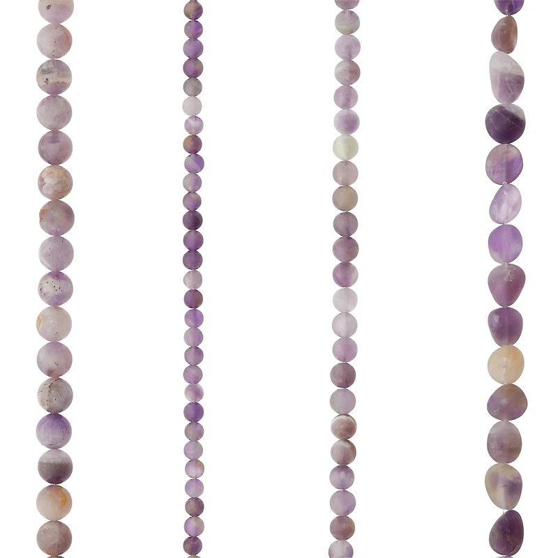 Matte Amethyst Stone Mix Beads by Bead Landing™